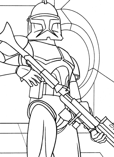 coloriage star wars clone