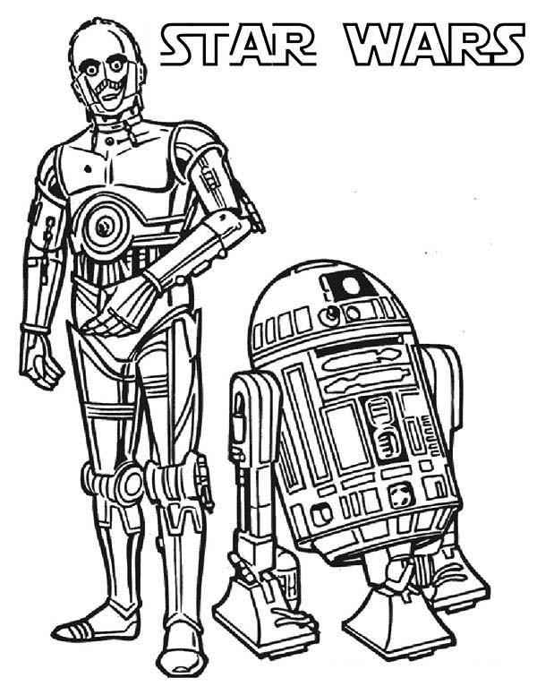 coloriage star wars r2d2