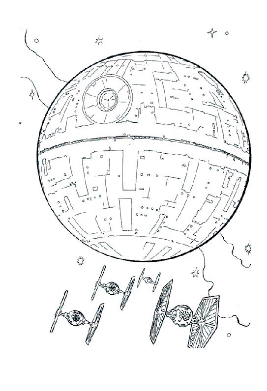 coloriage star wars vaisseau