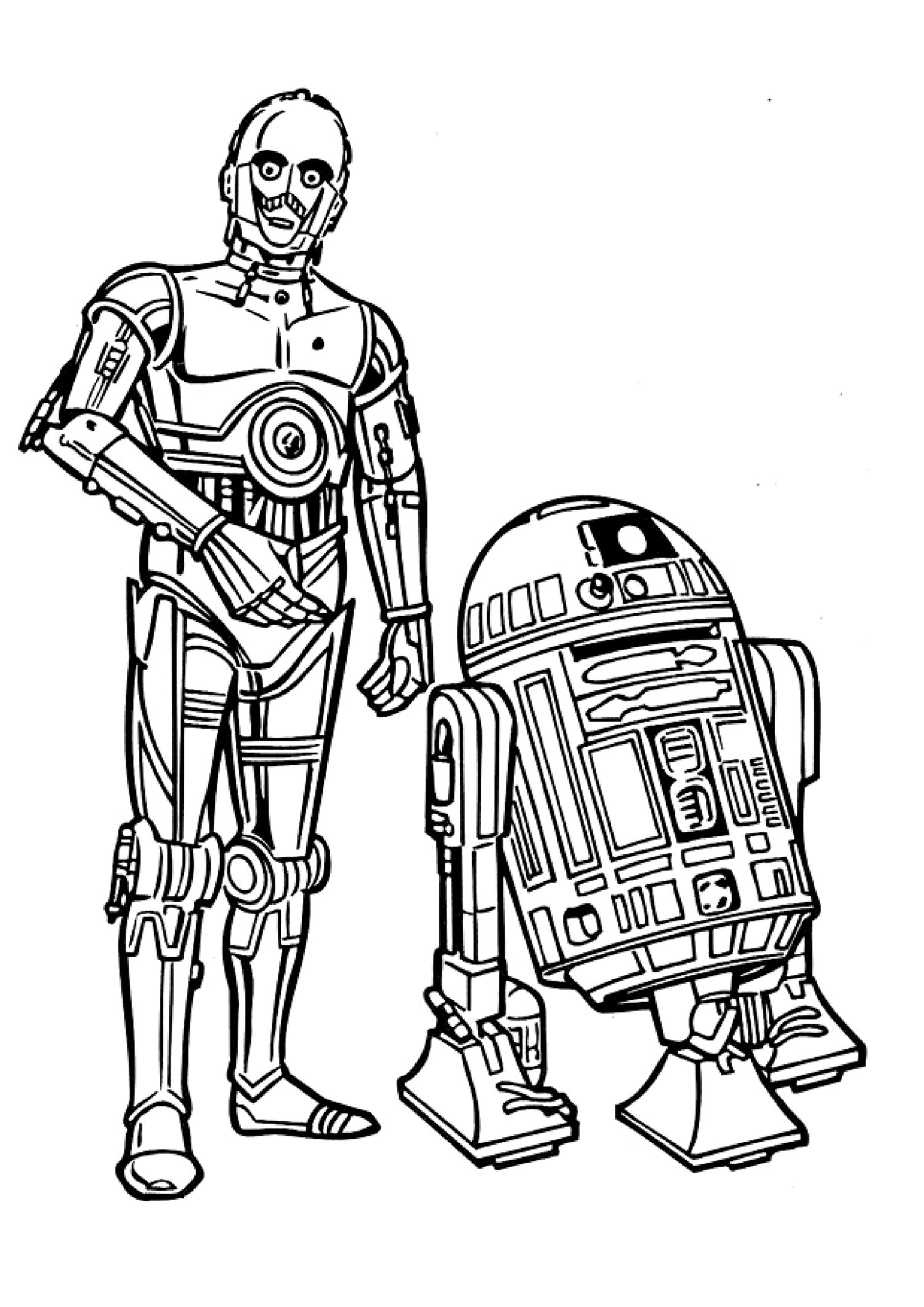 dessin Ã colorier star wars le retour du jedi