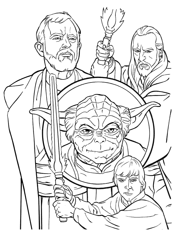 coloriage à dessiner star wars 1