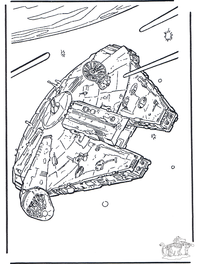 coloriage  dessiner star wars 2 imprimer