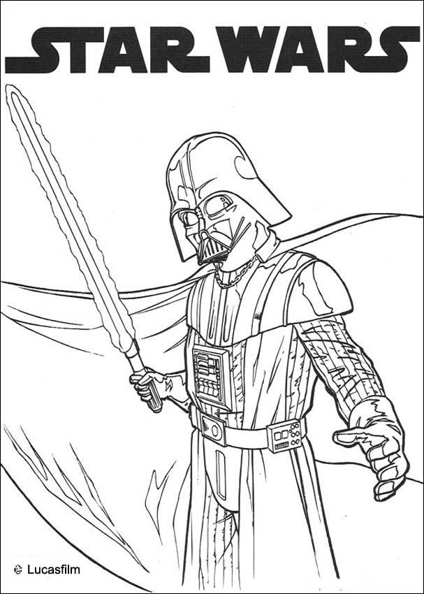 coloriage masque star wars