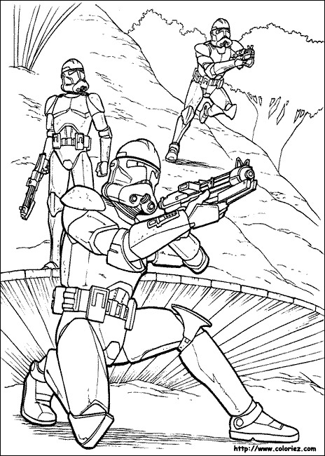 imprimer coloriage à dessiner star wars gratuit