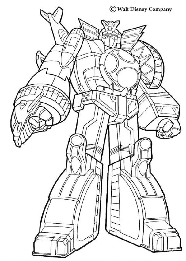 coloriage  dessiner real steel zeus