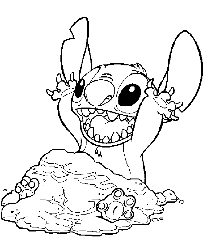 dessin à imprimer stitch