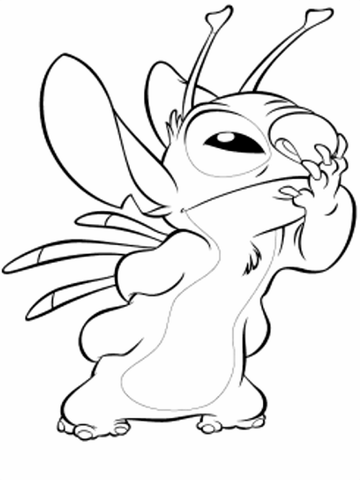 Coloriage De Stitch Gratuit