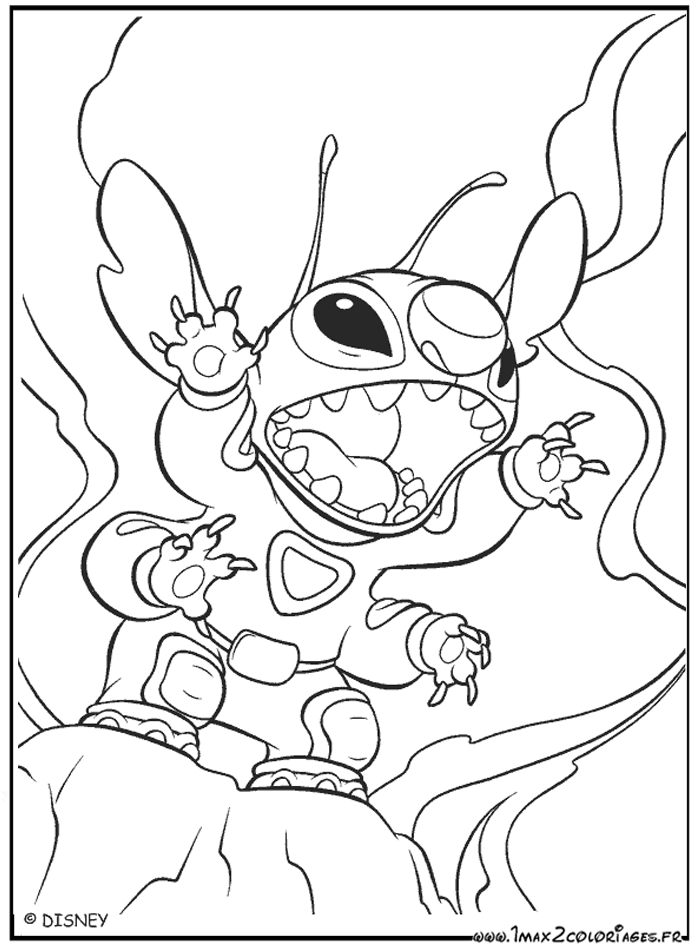 129 dessins de coloriage Stitch à imprimer