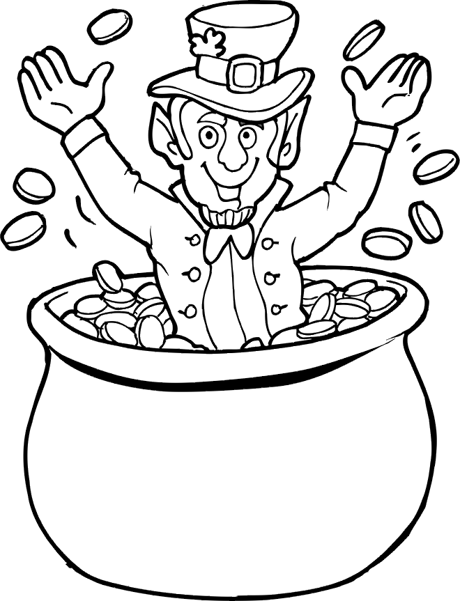 Coloriage St-patrick à colorier - Dessin à imprimer st patrick's day coloriage à dessiner