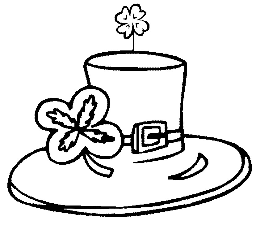 dessin à colorier de la st-patrick