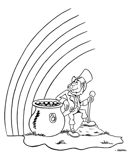 coloriage à dessiner st patrick imprimer
