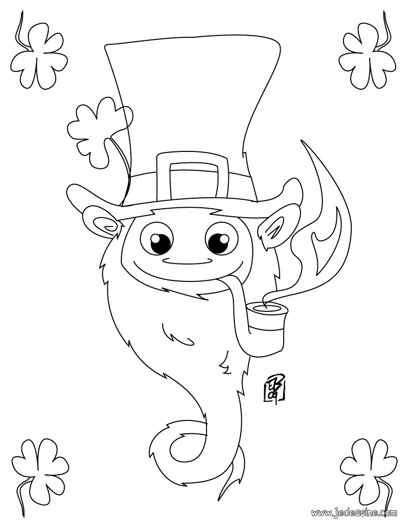 dessin st patrick coloriage  dessiner