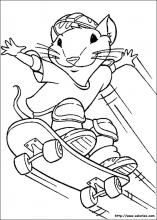 dessin  colorier de stuart little