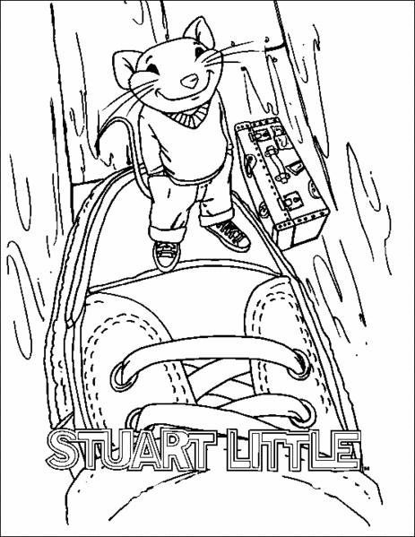 dessin  colorier stuart little gratuit