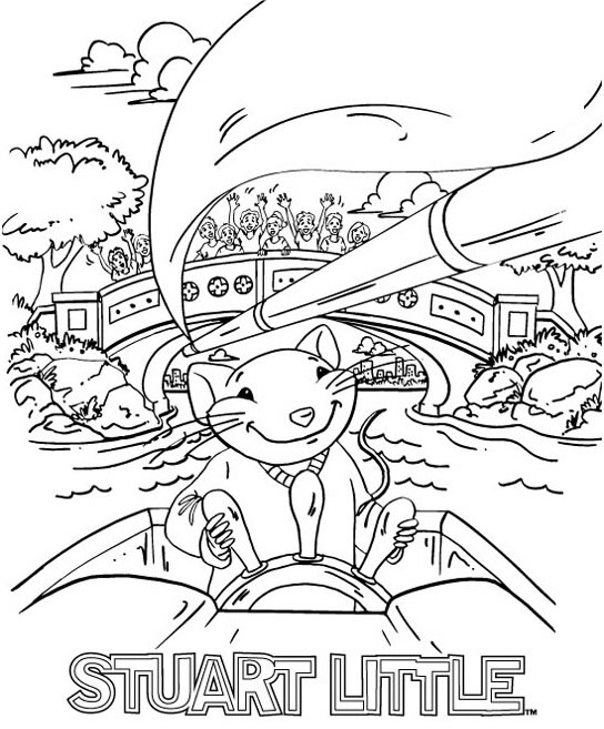 coloriage à dessiner stuart little