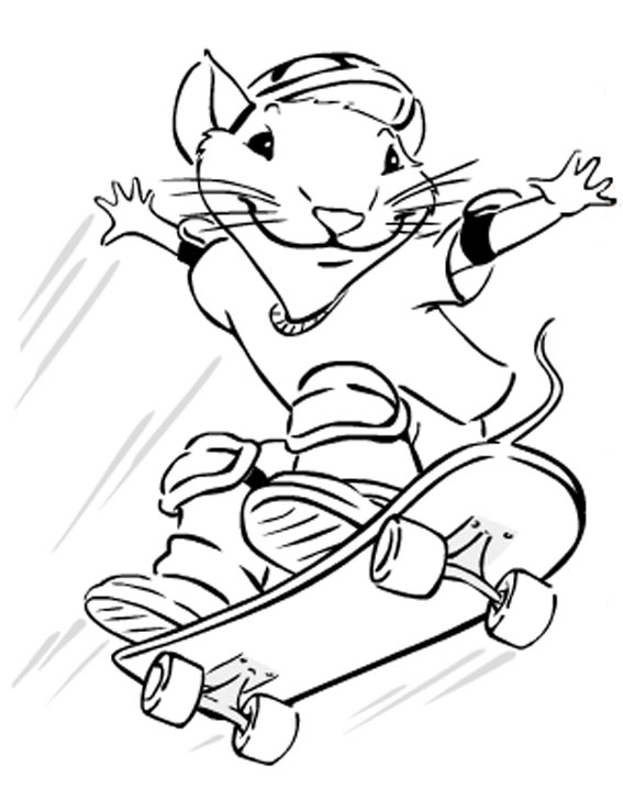 coloriage stuart little 2