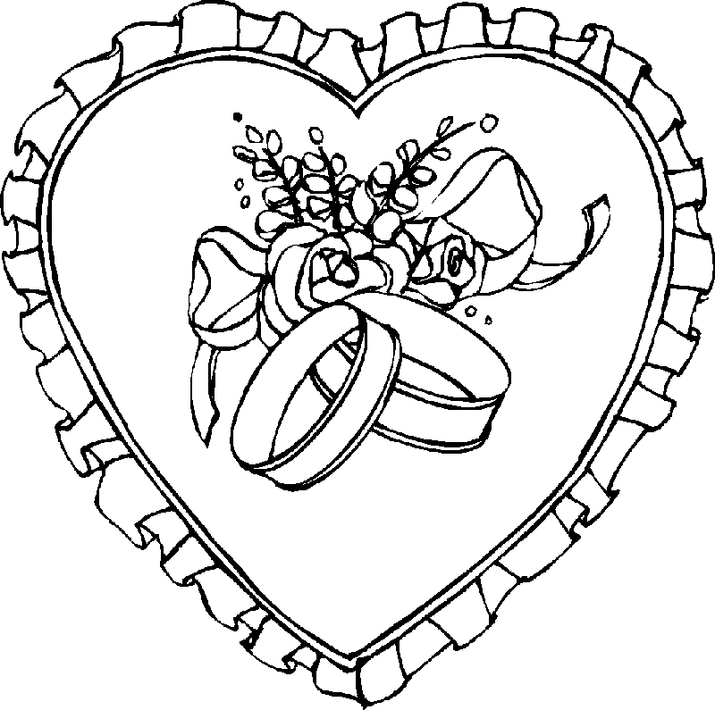 dessin st valentin ligne