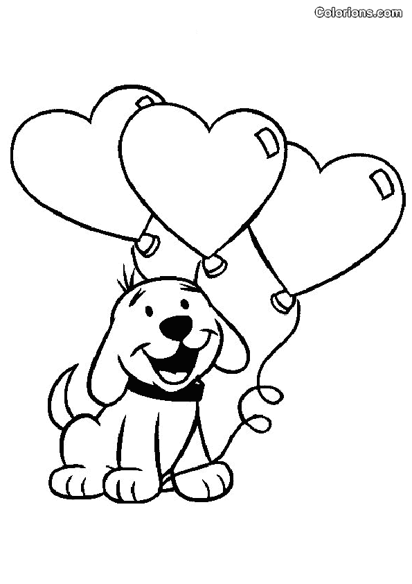 coloriage à dessiner de st valentin a imprimer