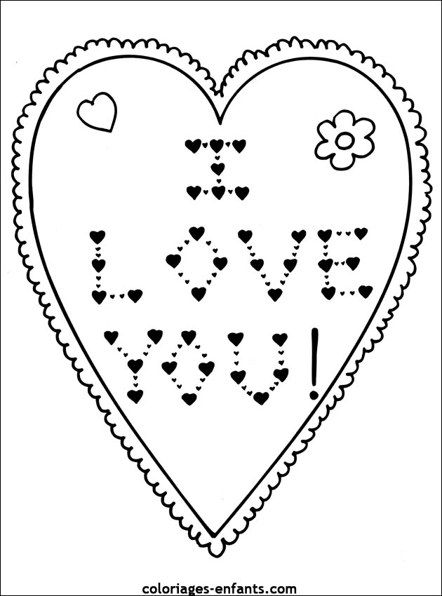 coloriage a colorier st valentin