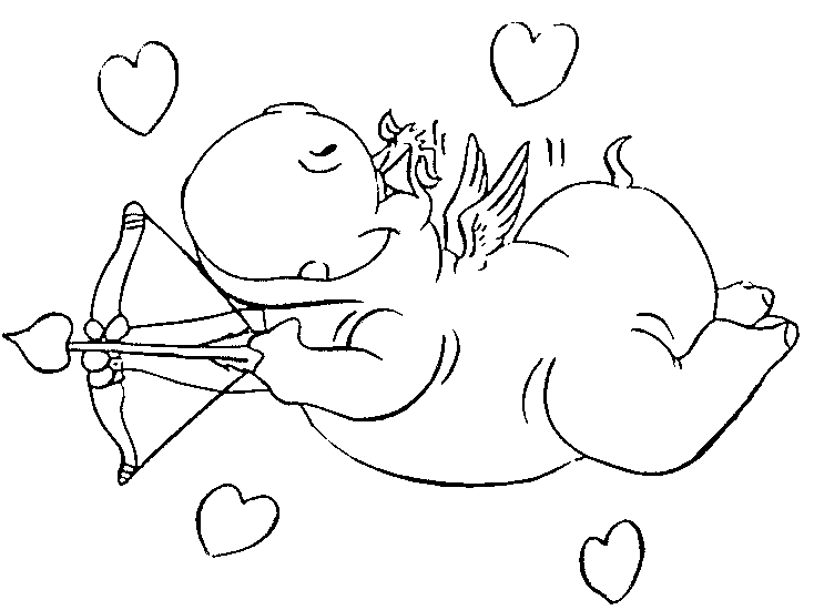 coloriage à dessiner st valentin coeur