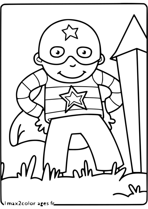 dessin animé super héros bleu