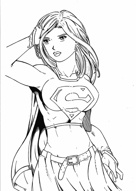 coloriage supergirl