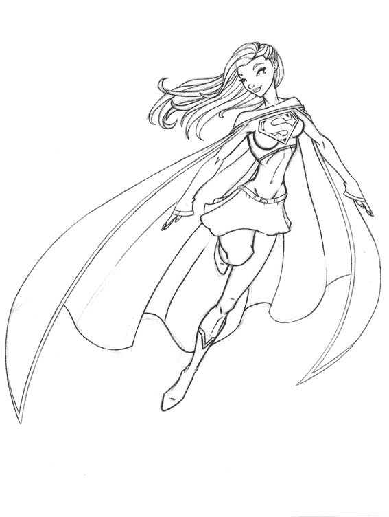 dessin supergirl