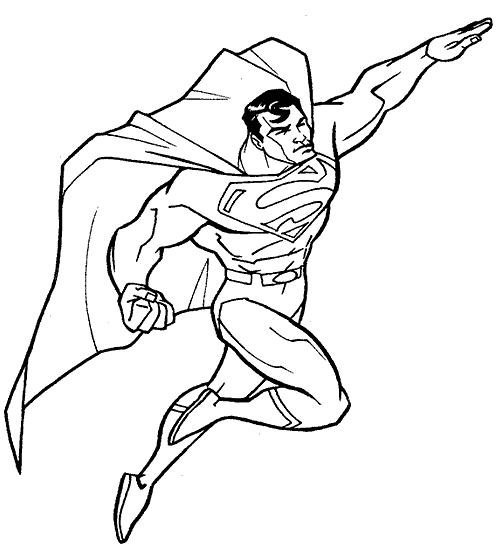 www.coloriage à dessiner superman