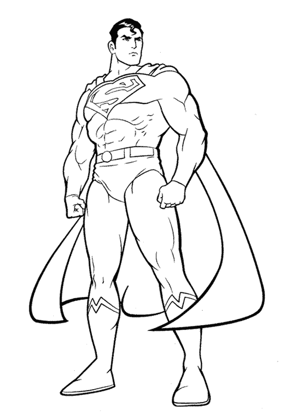 108 dessins de coloriage Superman à imprimer