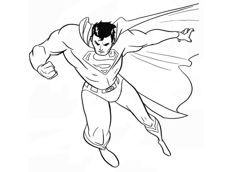 coloriage  dessiner superman a colorier