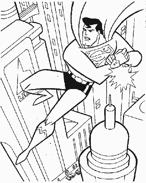 coloriage à dessiner superman et batman