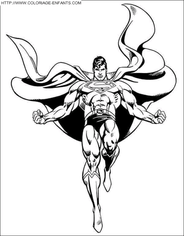 dessin à colorier superman logo