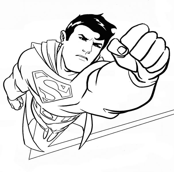 coloriage superman gratuit en ligne