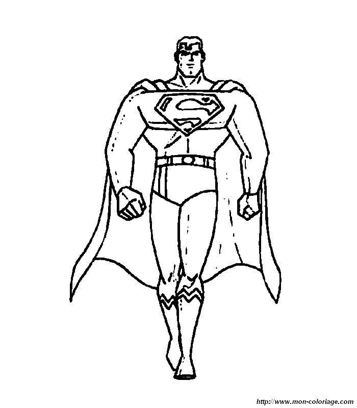 coloriage à dessiner superman lego