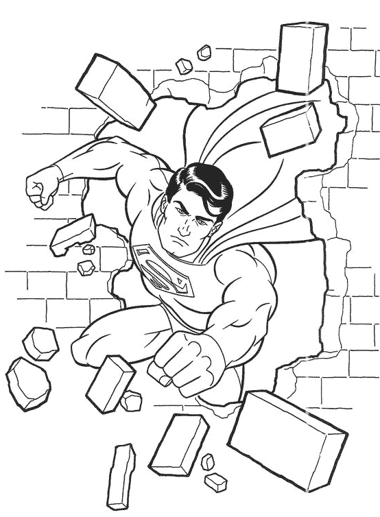 coloriage à dessiner de superman