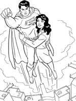 dessin à colorier à imprimer superman
