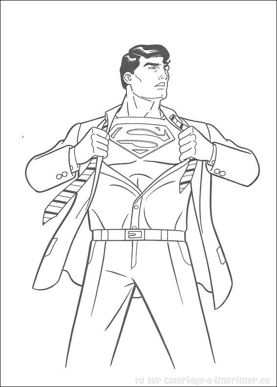 coloriage superman man of steel