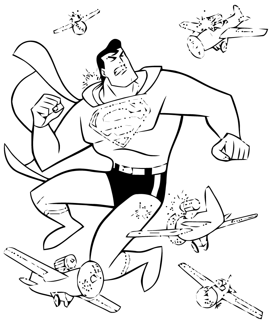 dessin coloriage superman