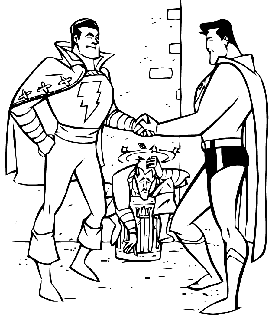 dessin à colorier superman gratuit en ligne
