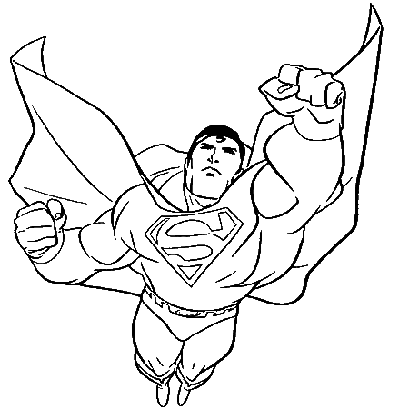 dessin  colorier superman 2