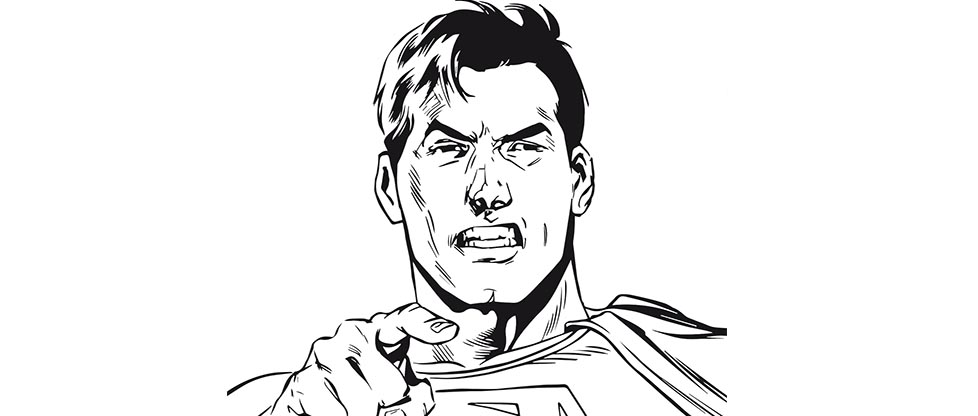 hugo l'escargot coloriage  dessiner superman