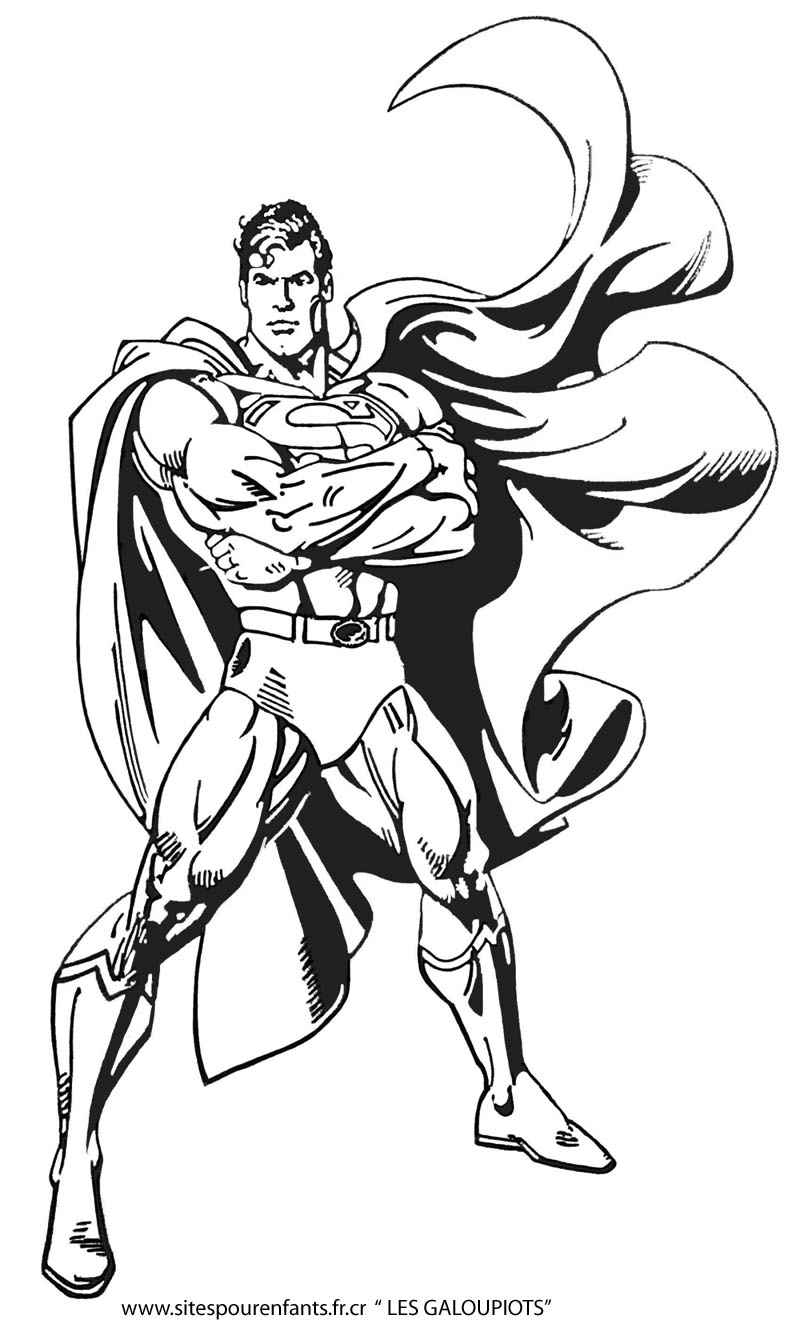 coloriage superman batman