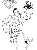 dessin de superman en lego