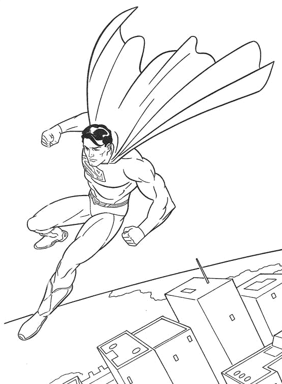 jeux de coloriage  dessiner a imprimer superman