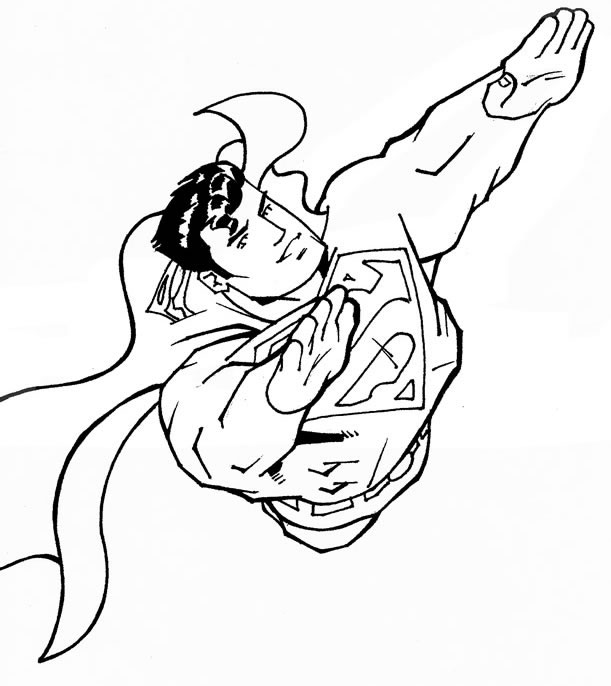 dessin batman et superman a imprimer