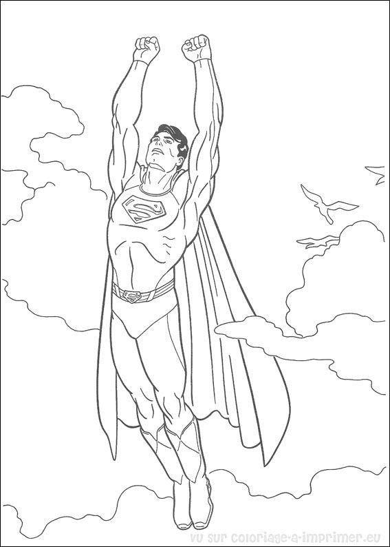 coloriage superman lego