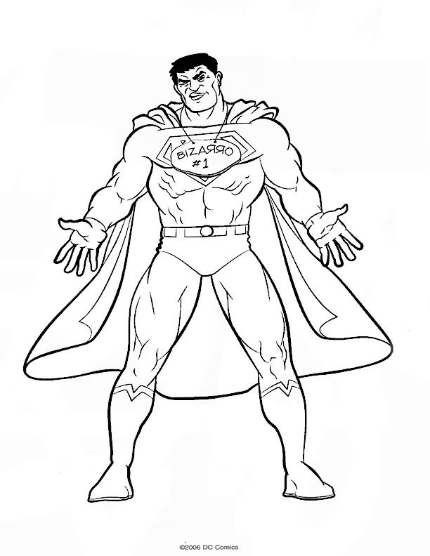 coloriage à dessiner a imprimer superman gratuit