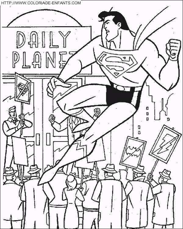 coloriage à dessiner masque superman