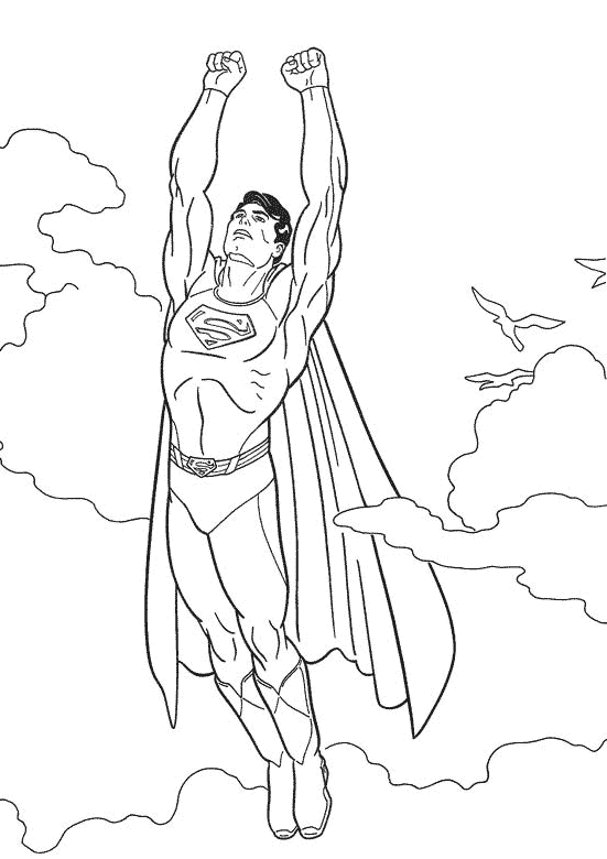 coloriage batman et superman a imprimer