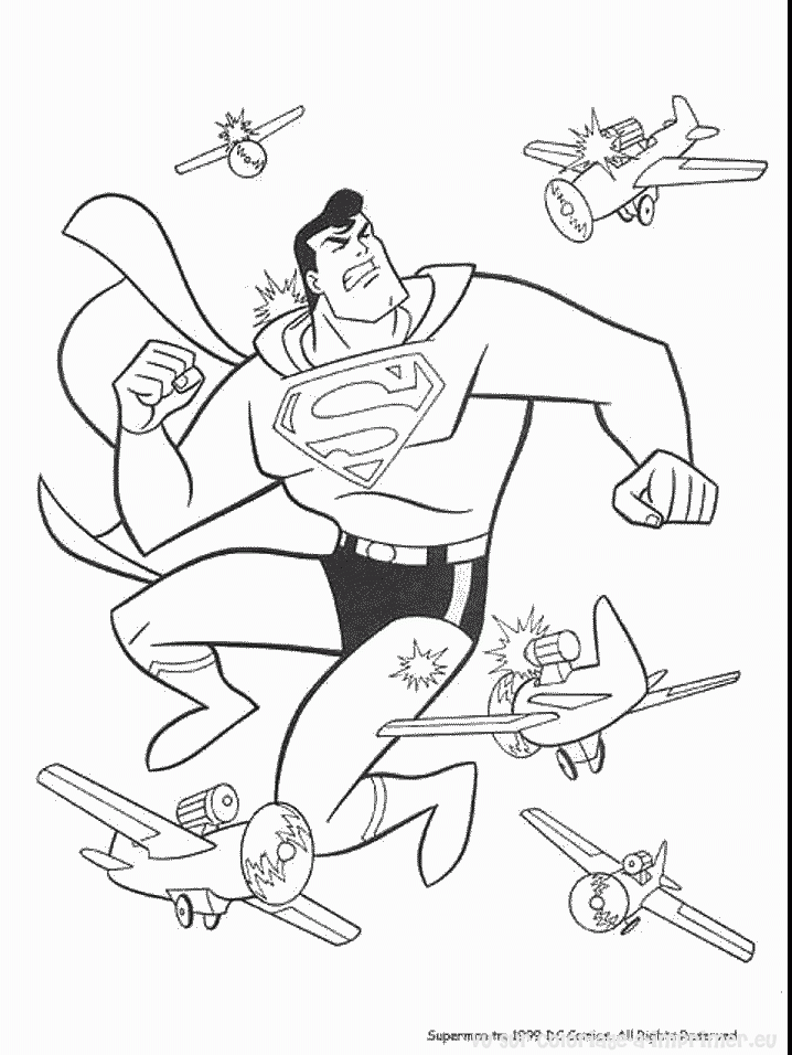 dessin coloriage à dessiner superman